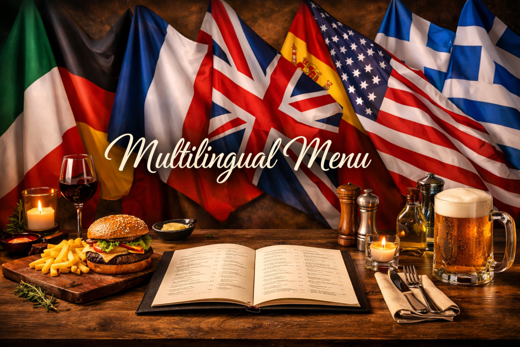 multilingual menu bordo caffe & pub bucuresti meniu restaurant in mai multe limbi